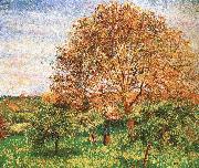 Camille Pissarro Red sky under the apple tree oil painting picture wholesale